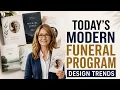 Modern Funeral Program Design Trends Today
