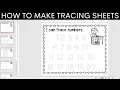Teacher PowerPoint Tutorial How to make your own tracing worksheets download free tracing fonts