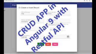 Angular 9 CRUD app with Restful API