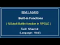 IBMi AS400 - subdt Built-in function in rpgle built-in functions in rpgle as400 tutorial