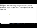 Simpson Rule Numerical Integration Easy Matlab program Lirock Education