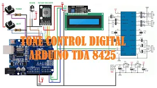How to make Tone Control Digital System with Arduino and TDA8425 herukentofficial