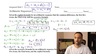 Arithmetic Sequences practice problems