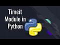 Timeit module in Python