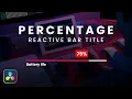 Create a Percentages Bar Title in Davinci Resolve