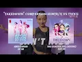 K-Pop Demon Hunters "TAKEDOWN" - HUNTR/X vs TWICE Version | Comparison + Split Audio