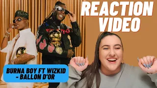 just vibes reaction burna boy ft wizkid ballon dor music video 