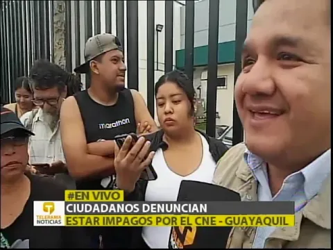 Ciudadanos denuncian estar impagos por el CNE - Guayaquil