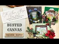 Create Stunning DIY Busted Canvas Art with Designer Paper Stamps More