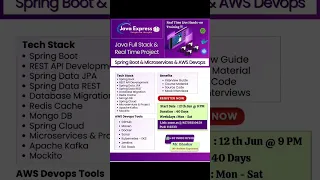 Java Full Stack Course