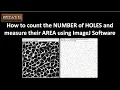 How to count the number of HOLES and measure their AREA using ImageJ Software