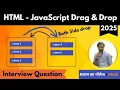 How to create Drag and Drop using HTML CSS and JavaScript HTML CSS JavaScript Tutorial