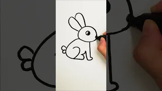 How to draw rabbit with numbers