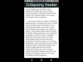 NativeScript Collapsing Header