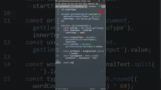 Typing Speed Tester HTML CSS JavaScript