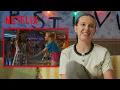 Millie Bobby Brown reacts to the Angela Skate scene Stranger Things Netflix