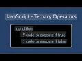 Ternary operator and assignment operator with detailed examples in java