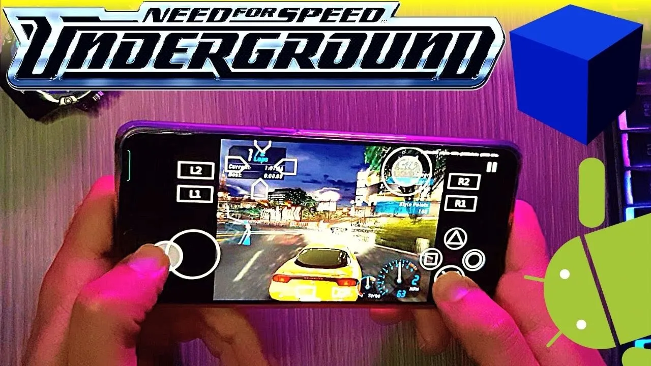 Need For Speed Underground - PS2 Emulator Android Gameplay-AetherSX2 APK-NFS Underground Mobile 2022