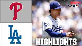 Philadelphia Phillies vs Los Angeles Dodgers Full Game Highlights ESPN MLB