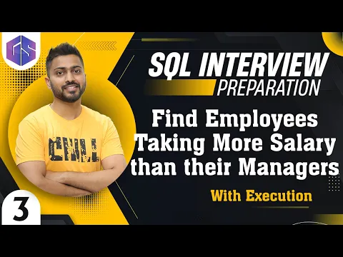 Employees👨💻 Taking More Salary🤑 than their Managers👨✈️| SQL INTERVIEW QUERIES - YouTube thumbnail