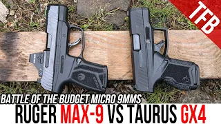 Ruger Max-9 vs Taurus GX4 Battle of Budget Micro 9mms