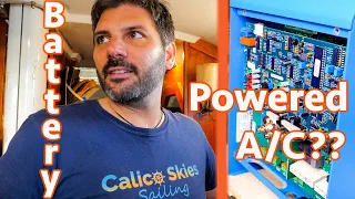 Will we be able to run our 16,000 Btu AC off our lithium battery bank?! (Calico Skies Sailing Ep 93)