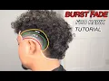 BLURRY Burst Fade Barber Tutorial On Curly Hair How to Do A Burst Fade Step By Step for Beginners