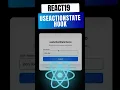 React 19 useActionState Hook Explained