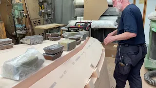 Last piece of the bortom panel in place