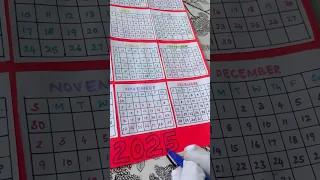 How to make a 2025 calendar the easy way using A4 paper Simple and creative DIY the Mommy Way