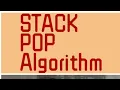 COMPUTER SCIENCE STACK POP Algorithm DataStructure and operations Part