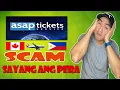 ASAP TICKETS NA-SCAM AKO SAYANG ANG PERA DON T USE ASAP TICKET S TIM PACIS VLOG