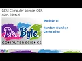 GCSE Computer Science Programming Random Number Generation in Pseudocode OCR J277 AQA 8525