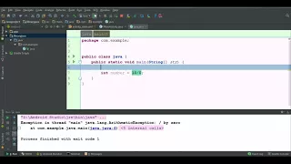 Java For Android Tutorial Arithmetic Exception by zero