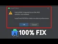 How To 100 Fix Intel HAXM is required to run this AVD in Android Studio