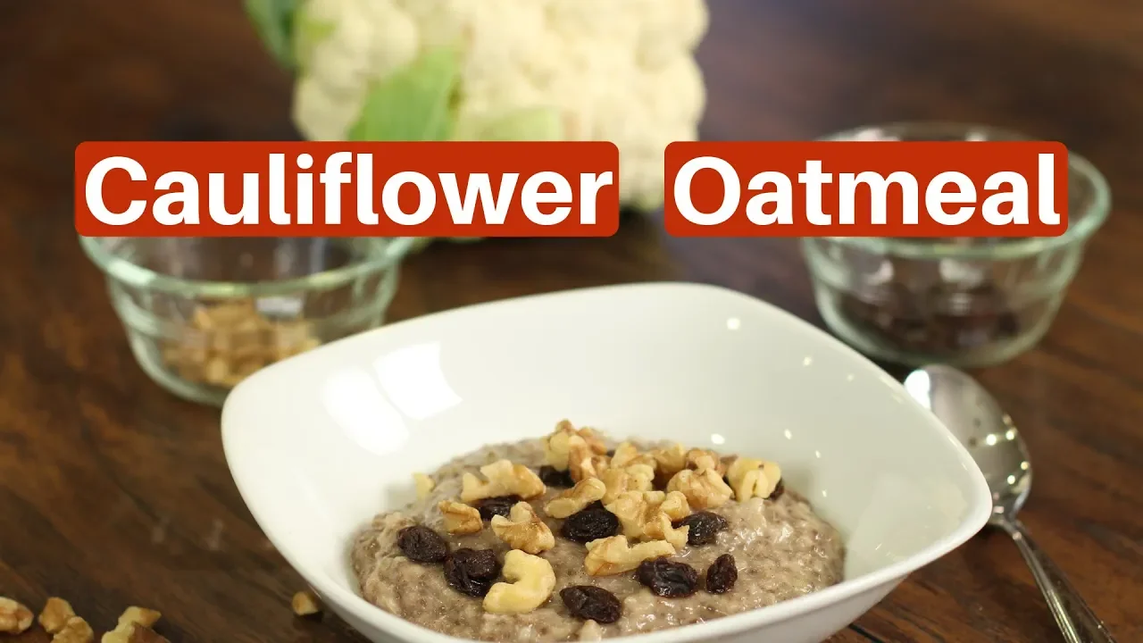 How To Cook Cauliflower Oatmeal   Healthy Breakfast   Rockin Robin Cooks