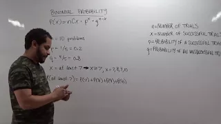 Binomial Probability Distribution Formula Example