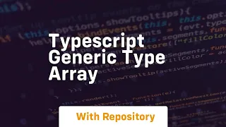 typescript generic type array
