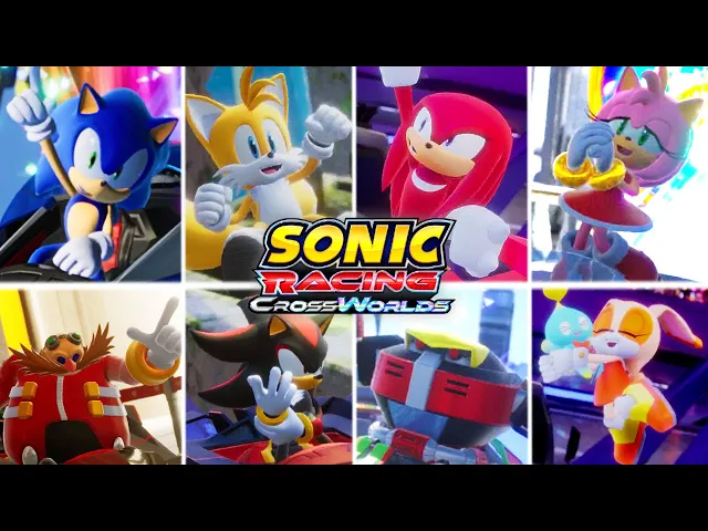 Sonic Racing CrossWorlds: All Tracks &amp; Characters! (Closed Test)