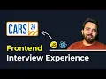 My ReactJS Cars24 Interview Experience