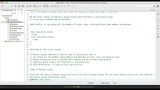 33 Inner Nested Classes in java Theory