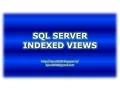 Indexed Views in SQL Server