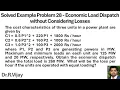 Solved Example Problem 28 - Economic Load Dispatch without Considering Losses