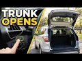FORD ESCAPE - OPENING THE TRUNK
