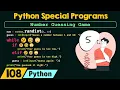 Python Special Programs - Number Guessing Game