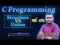 Difference between structure and union Implementation of structure and union in c programming