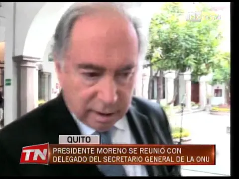 Presidente Moreno se reunió con delegado del secretario general de la ONU