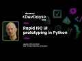 Rapid ISC UI prototyping in Python