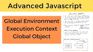Execution Context and Global Object in JavaScript Advanced JavaScript