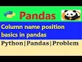 pandas dataframe column names column names pandas python pandas pandas tutorial